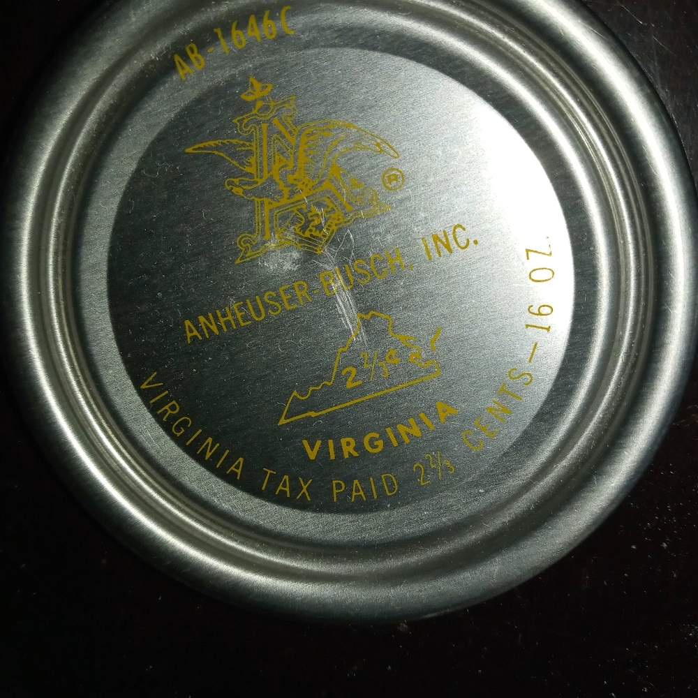 Vintage Anheuser Busch can tops